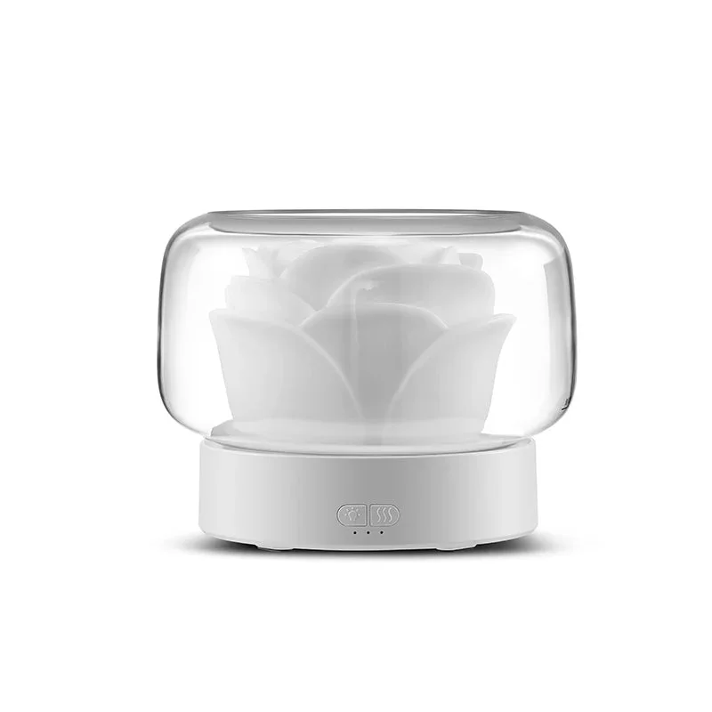 Ambiance relaxante avec l'Humidificateur Fleur de Lotus