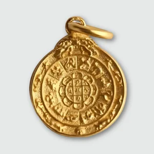 Amulette Tibétain Kalachakra Plaqué Or