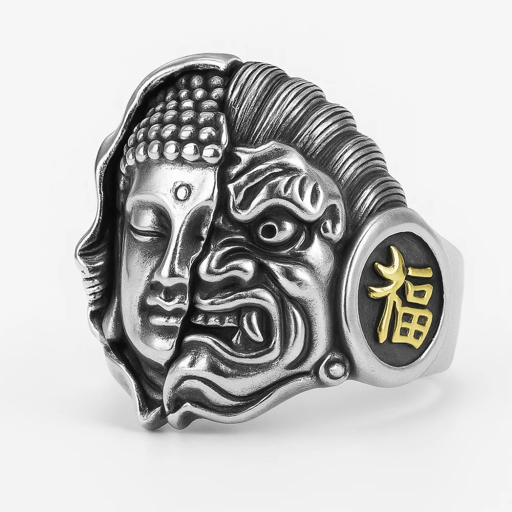 Bague Démon et Bouddha