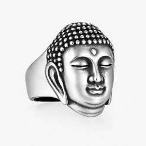 Bague tête de Bouddha
