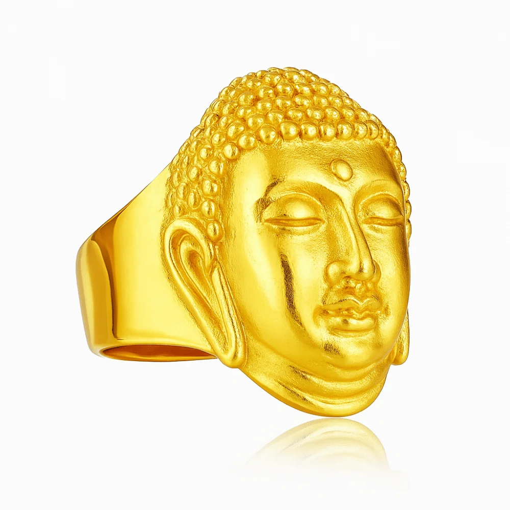 Bague tête de Bouddha - Artisanat de qualité