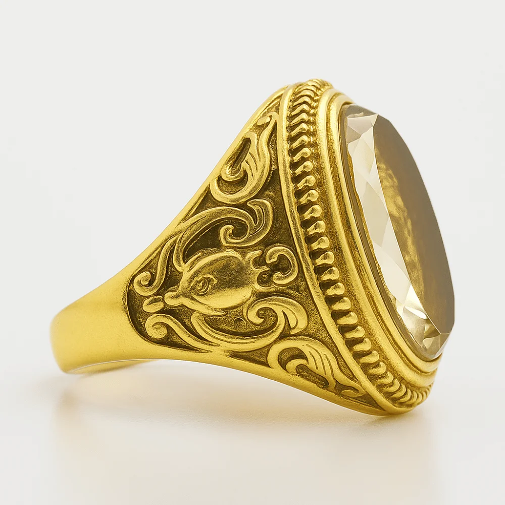 Détails de la Bague Bouddha Thaï Or