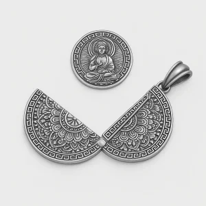 Pendentif Amulette Bouddha Mantra