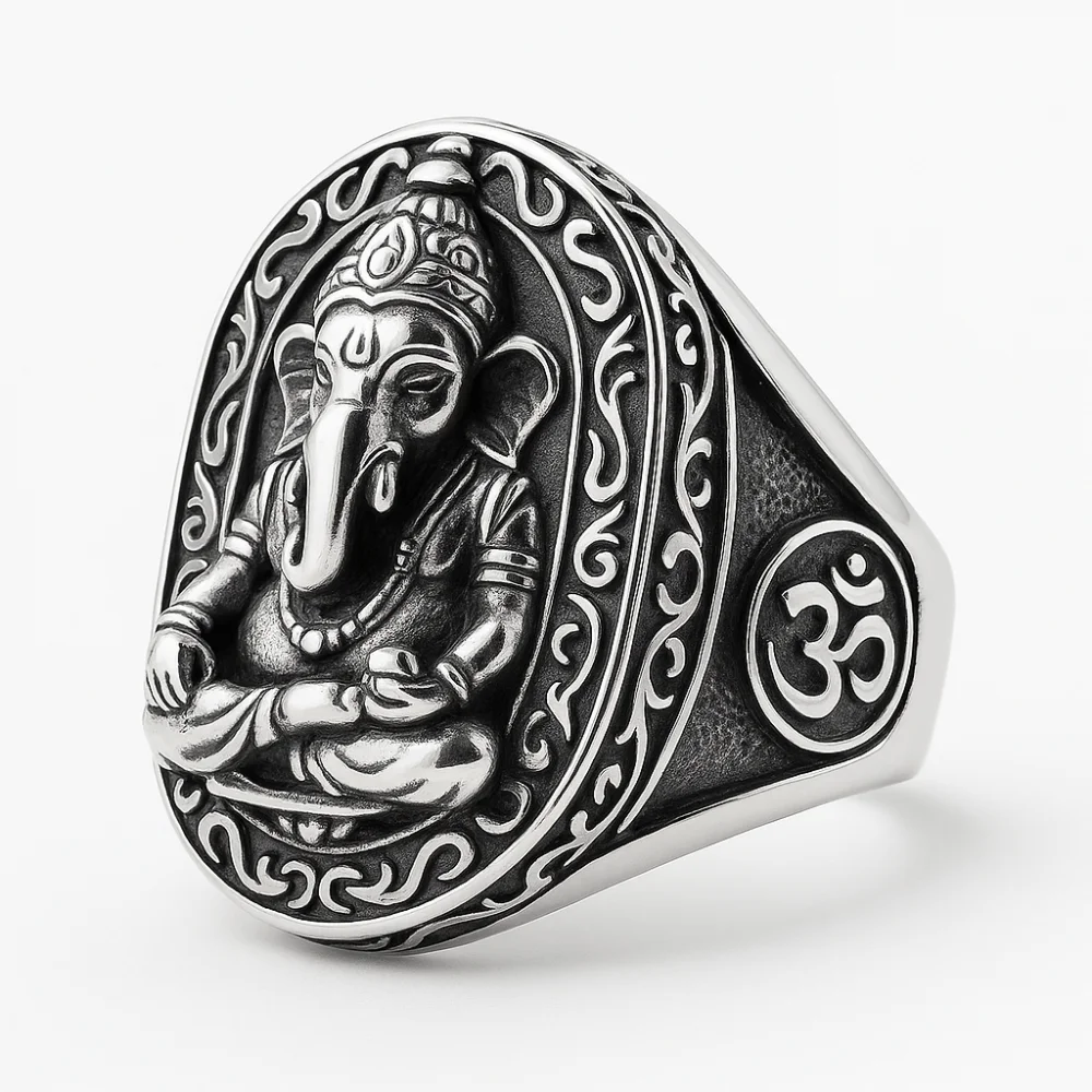 Bague Chevalière Ganesh