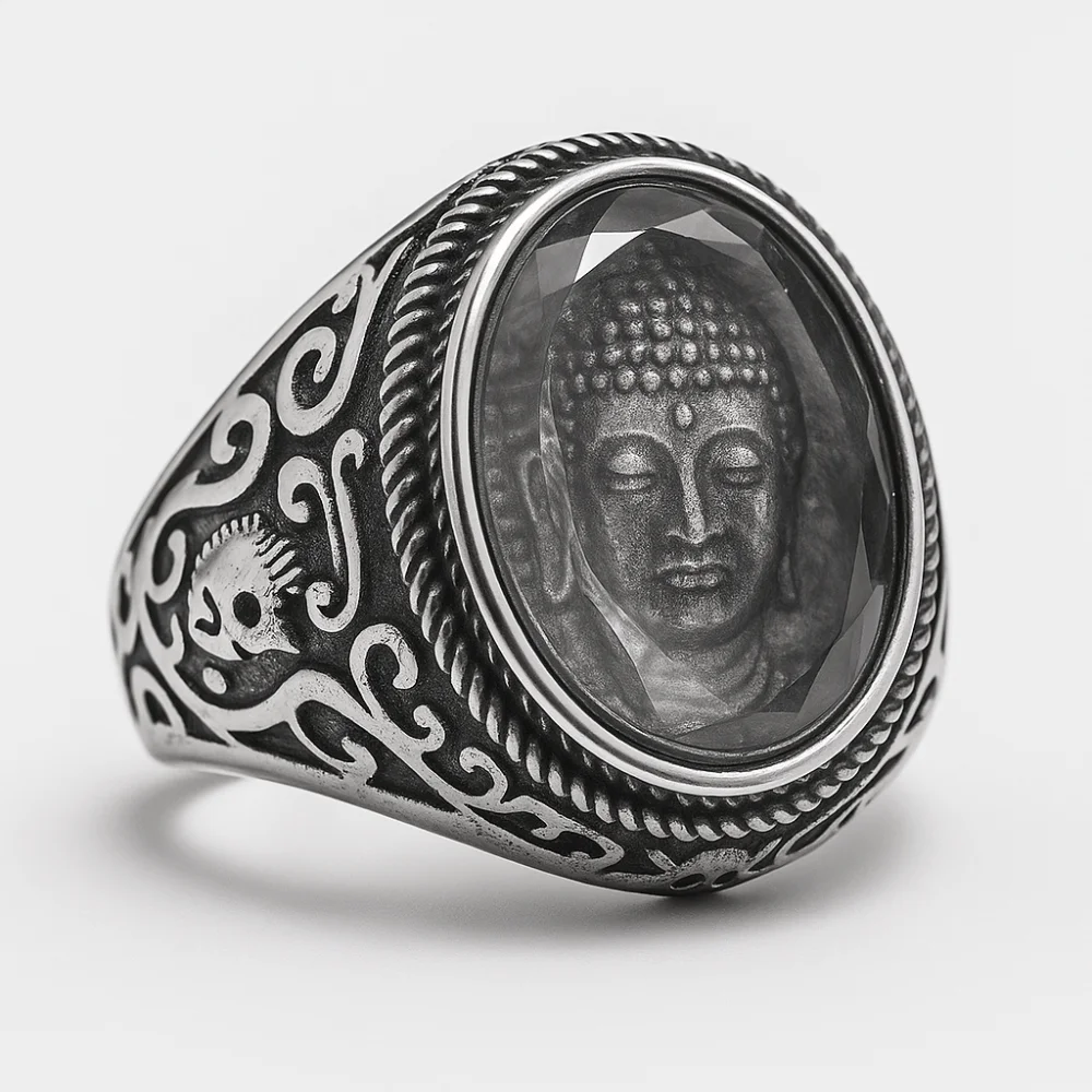Bague Bouddha Thaï Argent