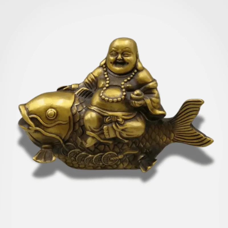 Bouddha Rieur Poison Carpe Koi