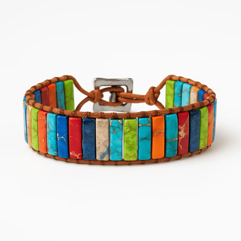 Bracelet 7 Chakra en Jaspe