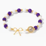 Bracelet Amincissant Améthyste & Pierre de Lune