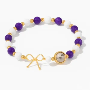 Bracelet Amincissant Améthyste & Pierre de Lune
