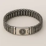 Bracelet Argent Mantra Bouddhiste