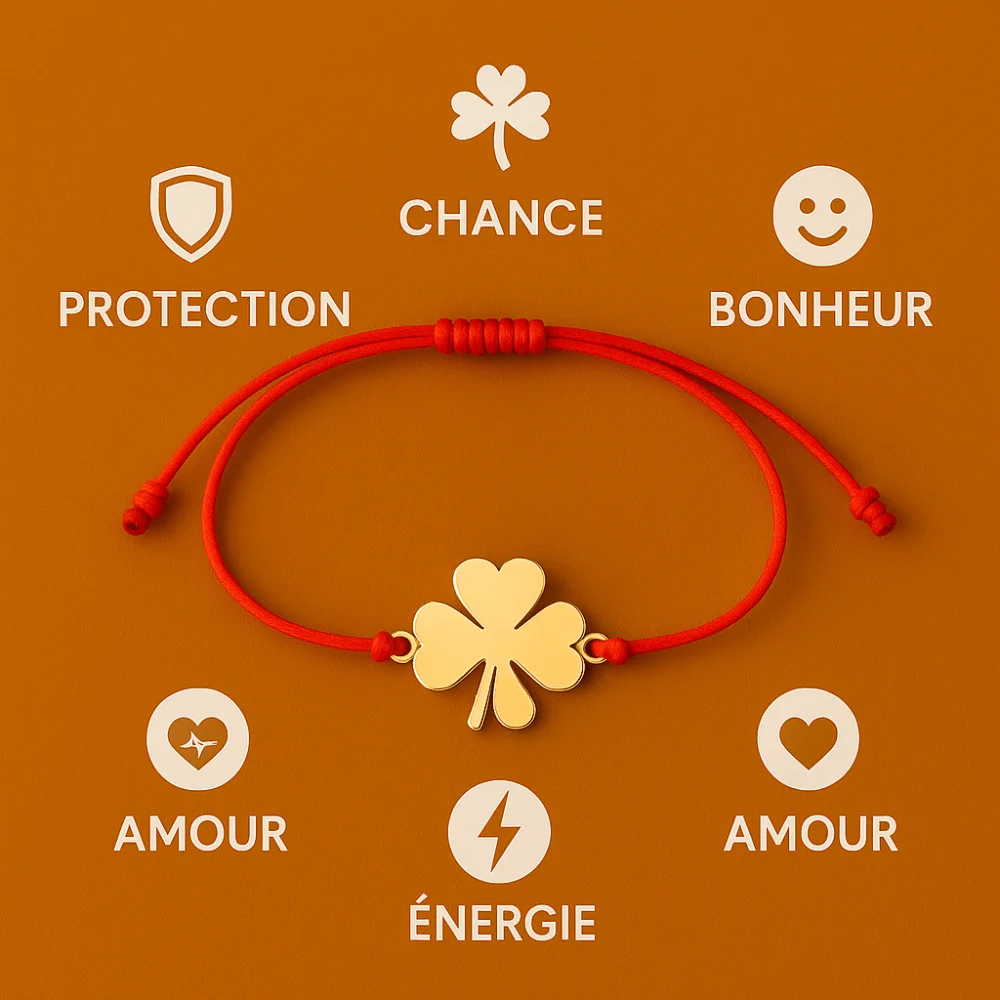 Bracelet Rouge Porte-Bonheur en or