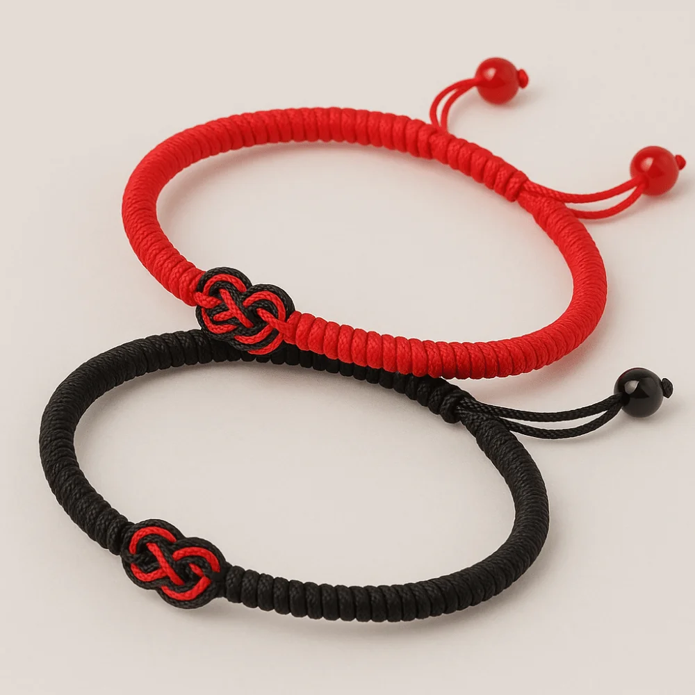 Bracelet de Corde Tressé Tibétain Bouddhiste