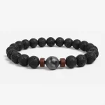 Bracelet en pierre de Lave