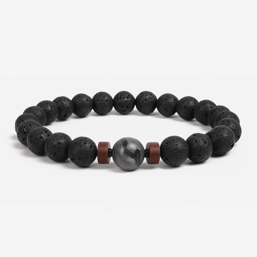 Bracelet en Pierre de Lave