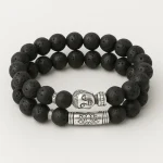 Bracelet tête de Bouddha & Perles de pierre