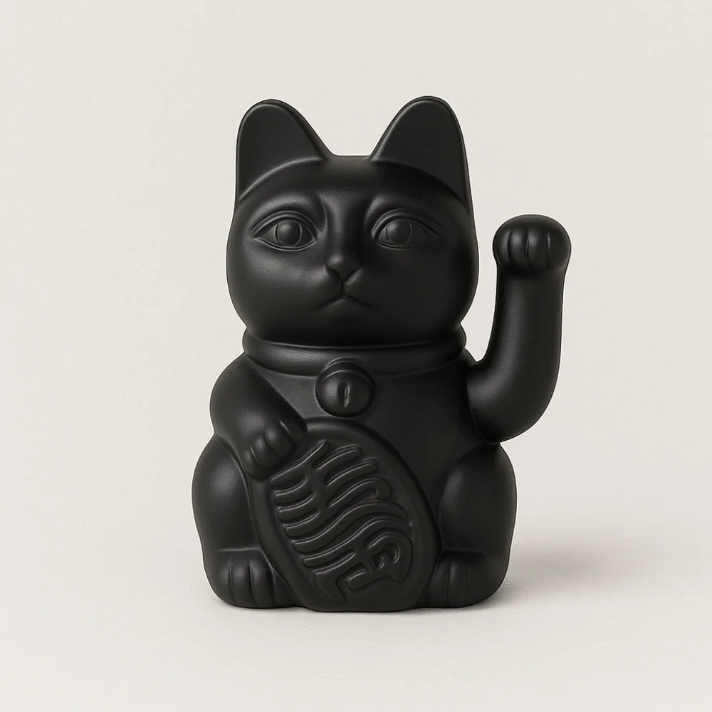 Chat Porte-Bonheur Maneki Neko en Céramique