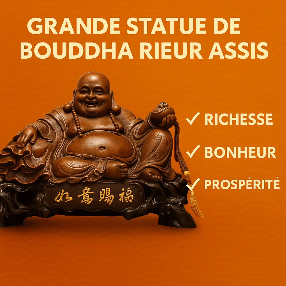 Statue Bouddha Rieur en Résine