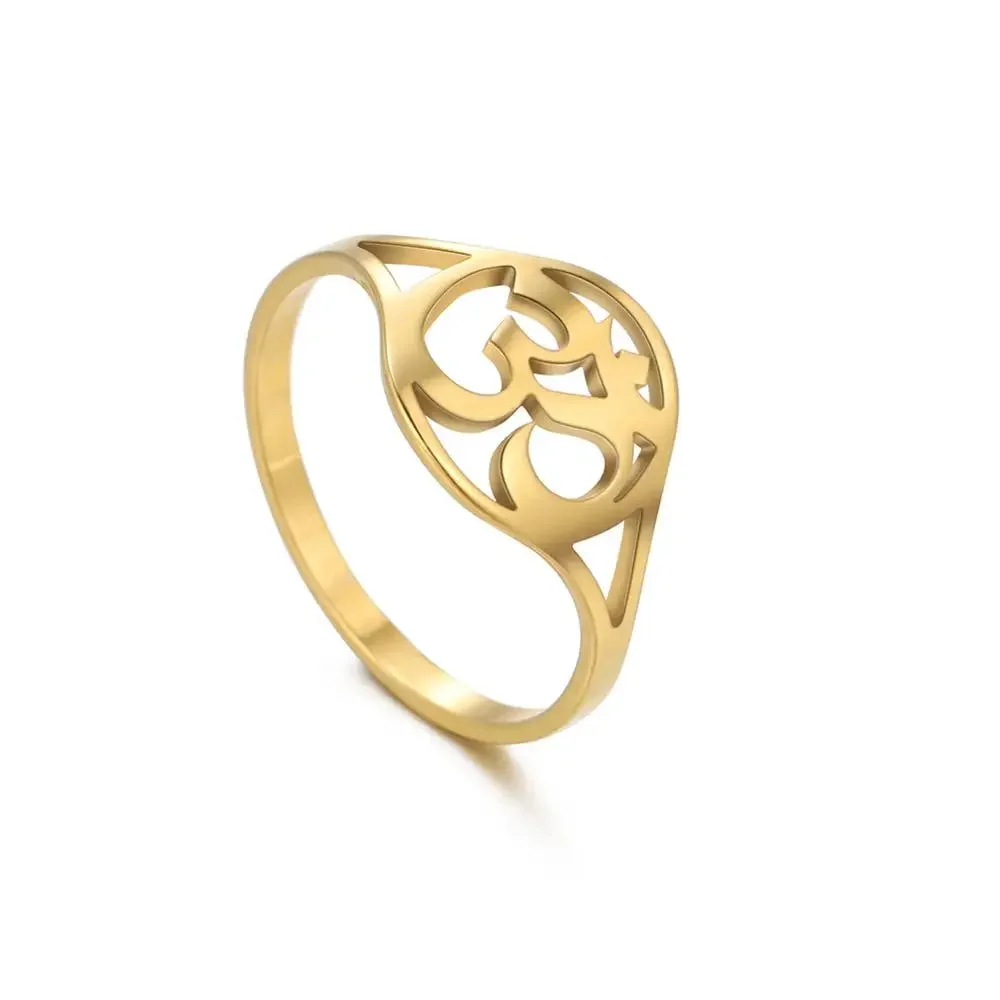 Bague Om Or - Élégance et Modernité