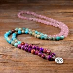 Mala Tibétain en Quartz