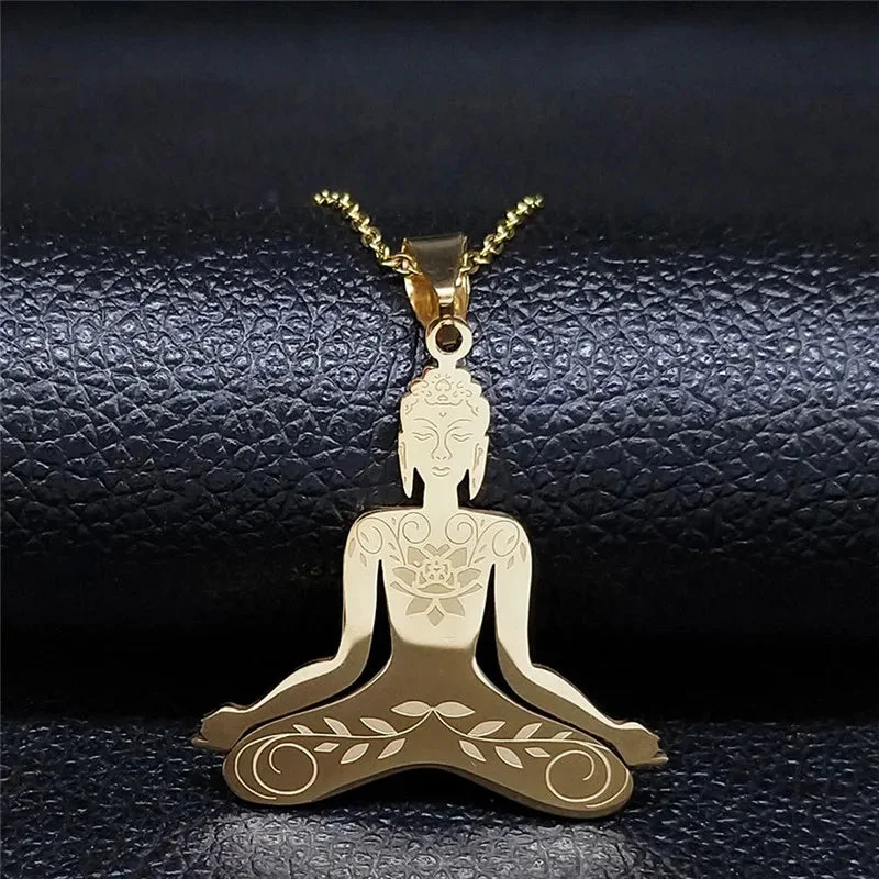 Pendentif Bouddha Acier – Image 2