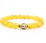 Bracelet Avec Bouddha en Citrine