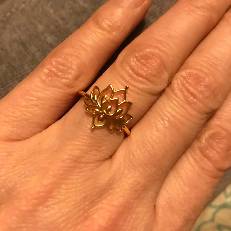 Bague Lotus Détail
