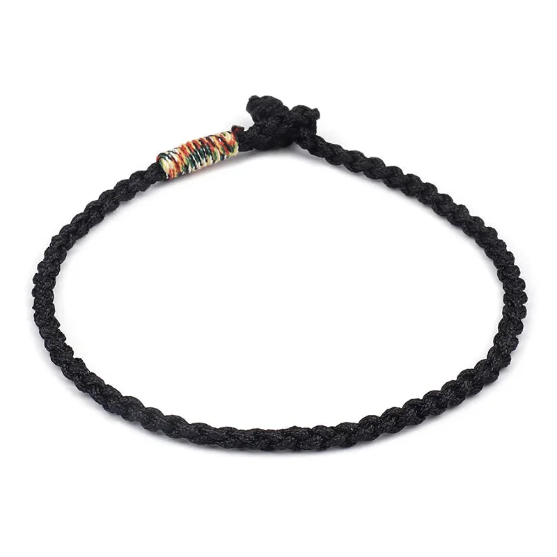 Bracelet Tibétain Tresse Nœud en détail