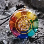 Pendentif Orgonite 7 Chakra Reiki
