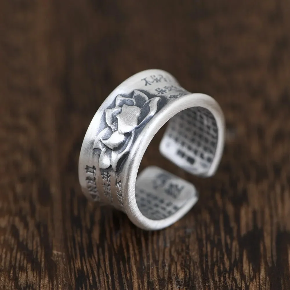 Bague Sutra du Lotus