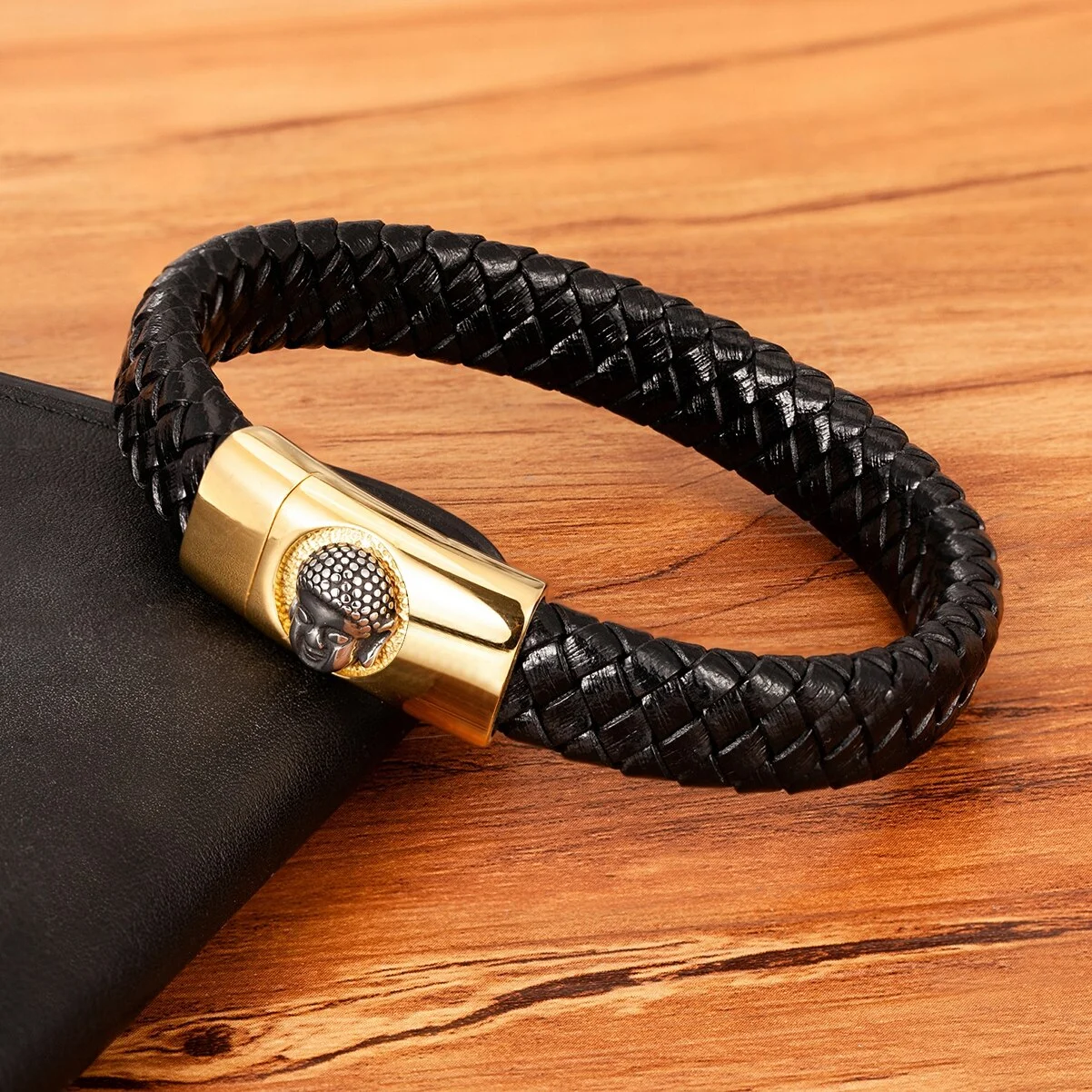 Bracelet Cuir Bouddha