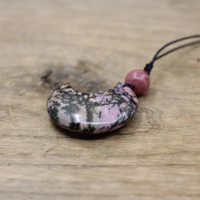 Collier Pierre Naturelle Demi-Lune