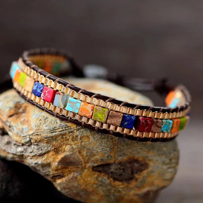 Détails du Bracelet Bohème 7 Chakra