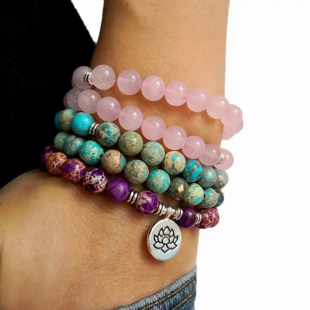 Mala Tibétain en Quartz - Pratique