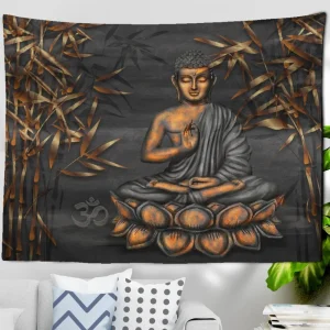 Tenture Bouddha Bambou sacré