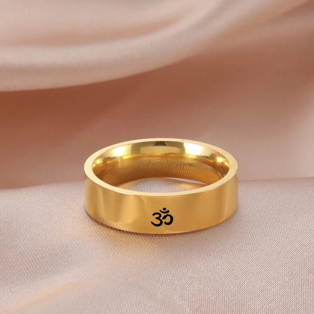 Bague Om en Acier