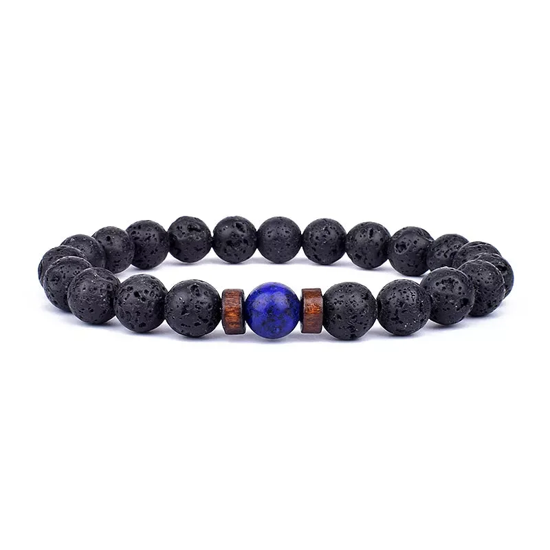 Bracelet en Pierre de Lave