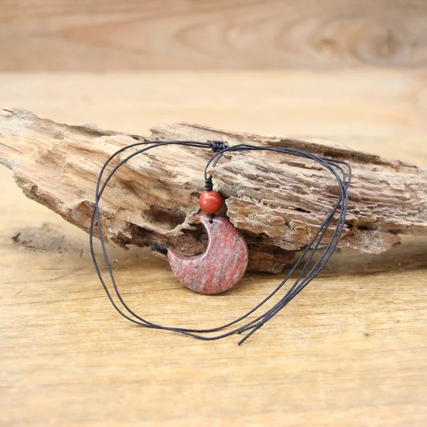 Collier Pierre Naturelle Demi-Lune