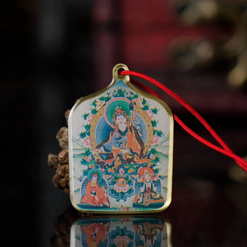Amulette Bouddhiste Tibetain en détail