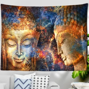 Tenture Bouddha éclairer