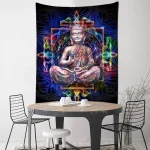 Tenture Bouddha coloré