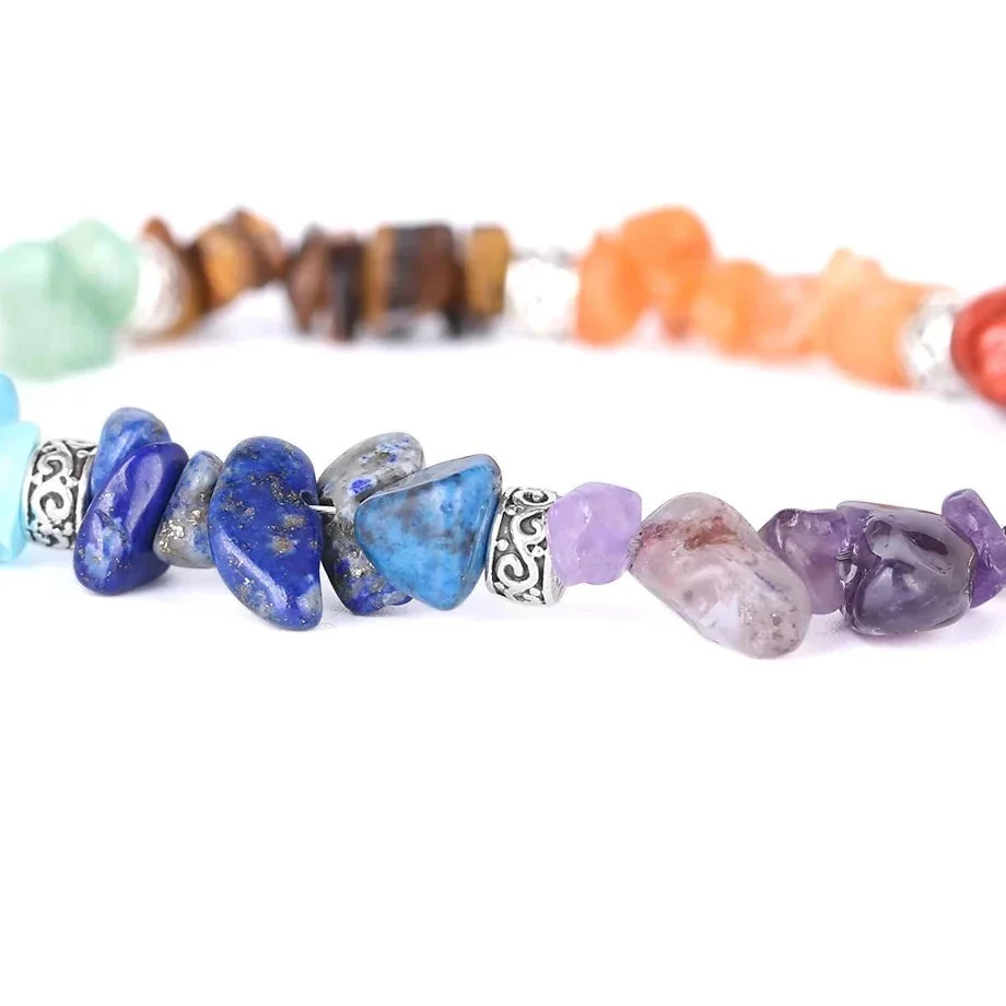 Bracelet Baroque 7 Chakras en pierres naturelles