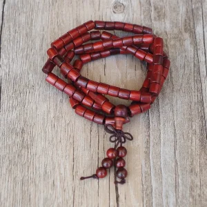 Mala Tibétain Bois de Santal Rouge