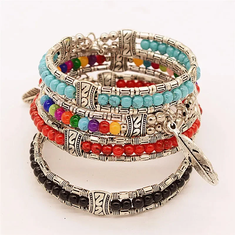 Bracelet Tibétain Vintage Femme