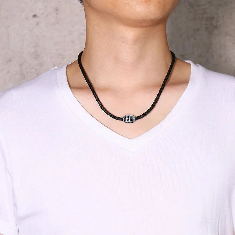 Collier Bouddhiste en Acier Inoxydable