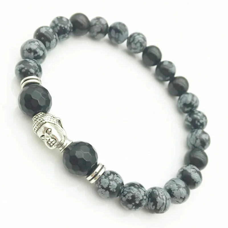Tête de Bouddha en Agate
