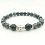 Bracelet Agate Tête de Bouddha