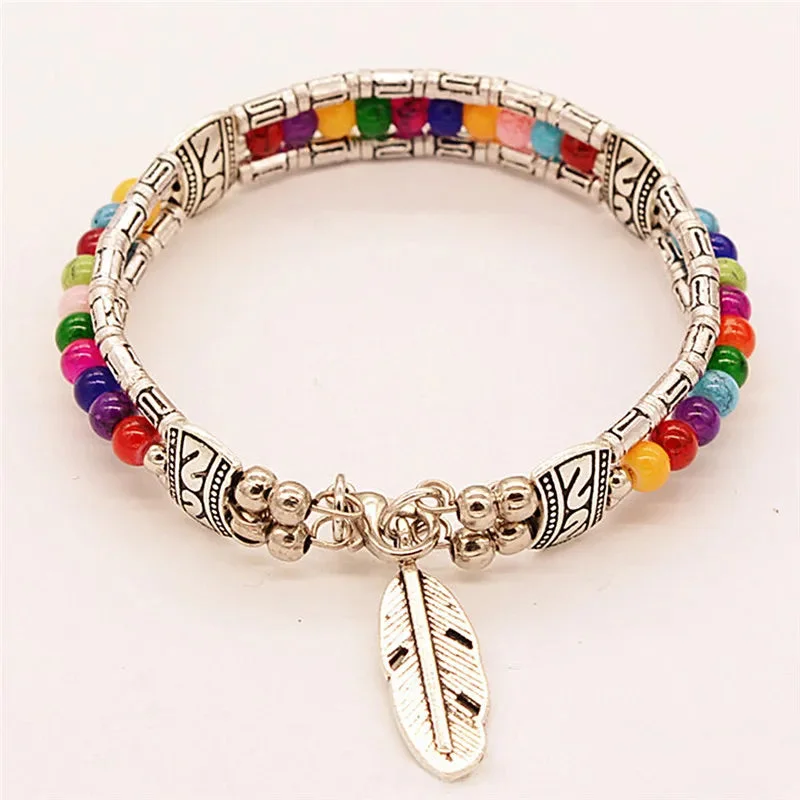 Bracelet Tibétain Vintage sur Poignet