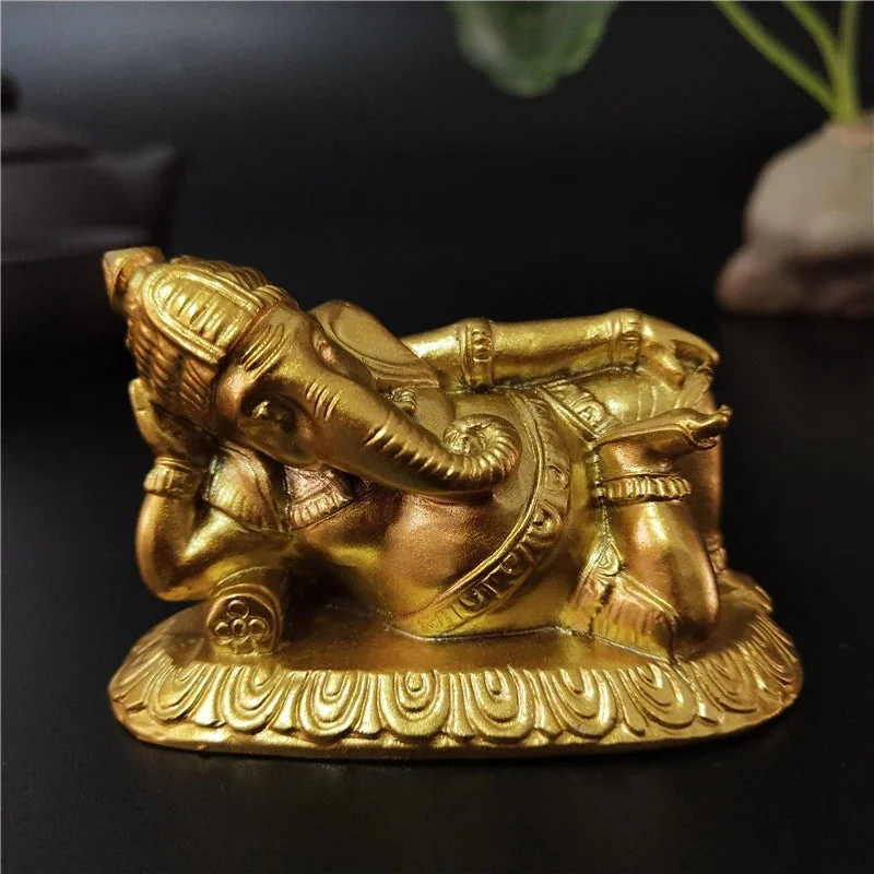 Détails de la Statuette Ganesh Allongé