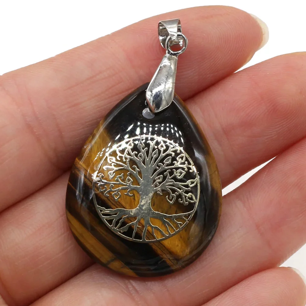 Arbre de Vie Pendentif Sur Pierre