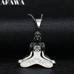 Pendentif Bouddha Acier
